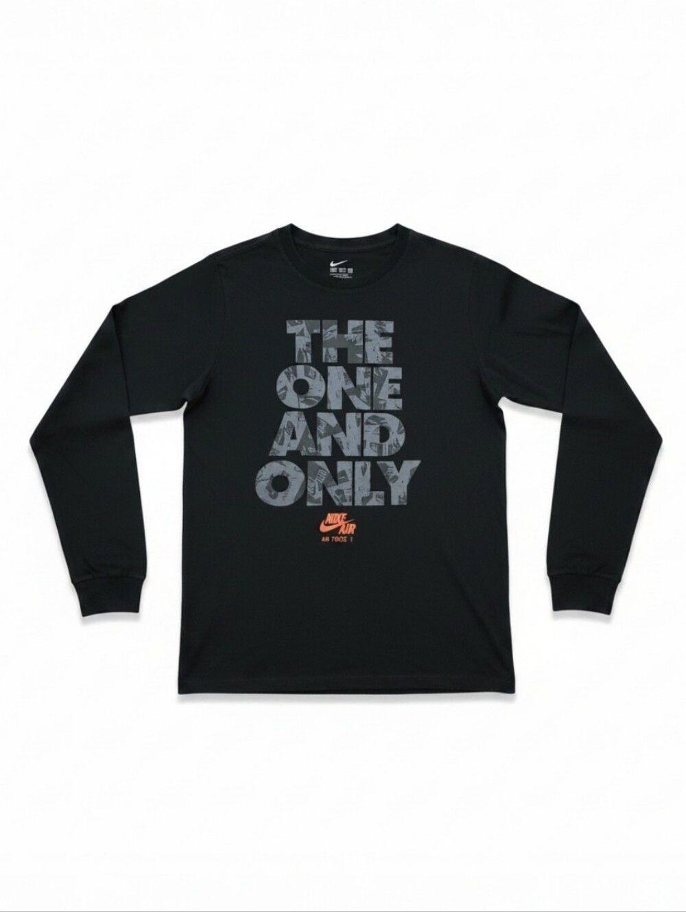 Nike Black Graphic Tee "The One And Only" Inspirational, EUC, L Youth